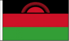 Malawi Hand Waving Flags